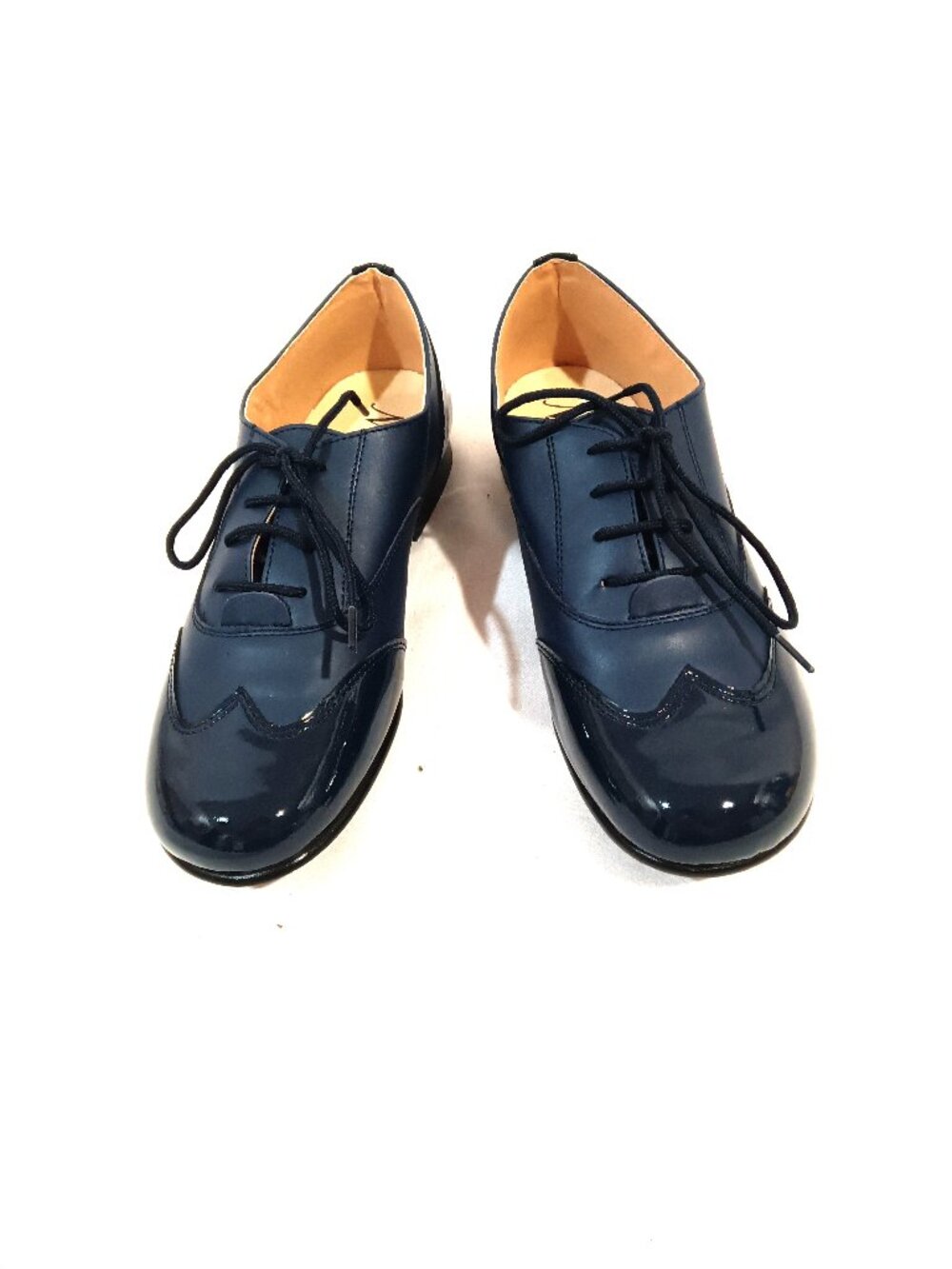 Manelli Boys Shoes New Dressy Oxford Lace Up Navy Blue Color